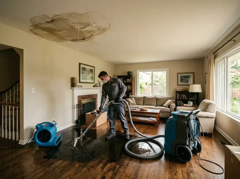 attic-pipe-burst-ceiling-drip-008 — frequently asked questions, Water Damage Restoration & Carpet Care in Canton, IL